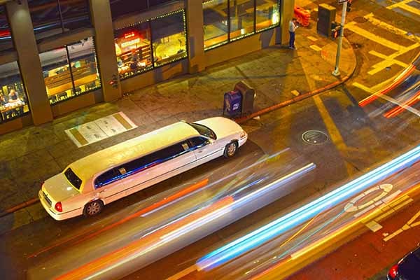 Limo Service Orland Park at night